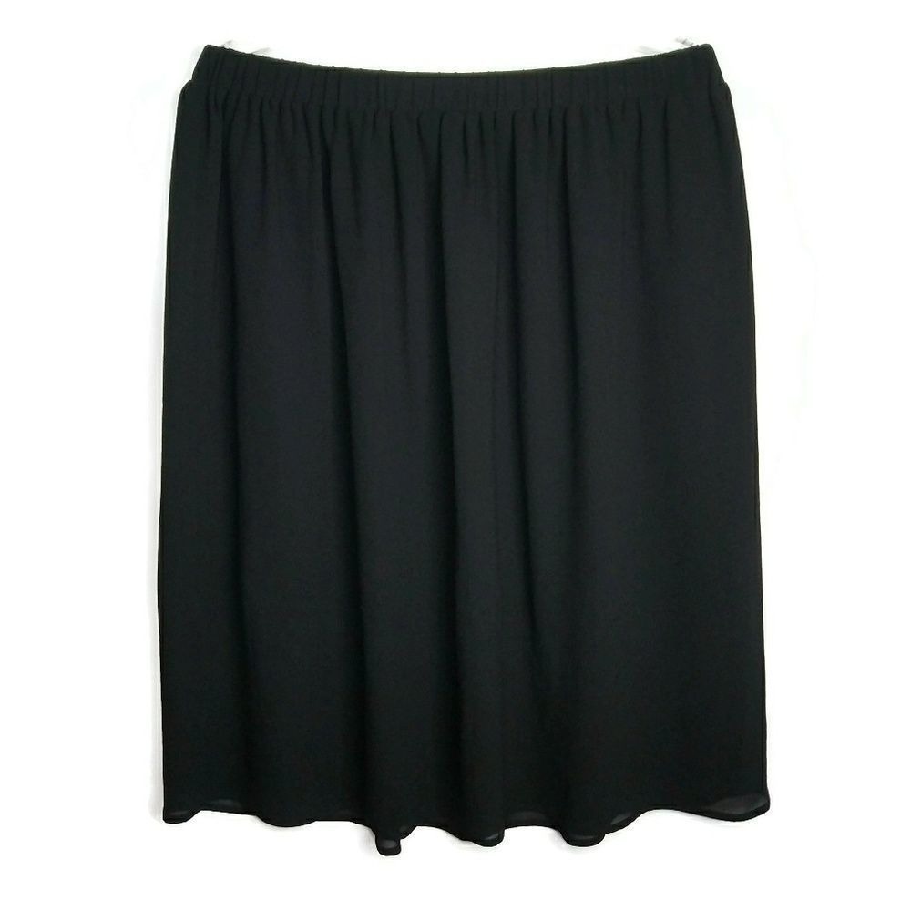 BLACK 14TH & UNION Large Lined Skirt Fairy Grunge Black Dark Feminine